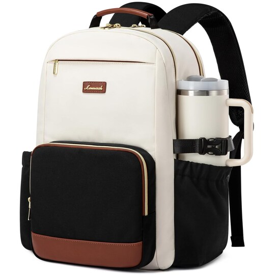beige backpack laptop XEN Beige*Havan ERA around closure Hedgren Rail Laptop Backpack, Vintage